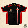 Marlboro Ferrari F1 Team Pit Crew Shirt – Schumacher Era Racing Button-Up