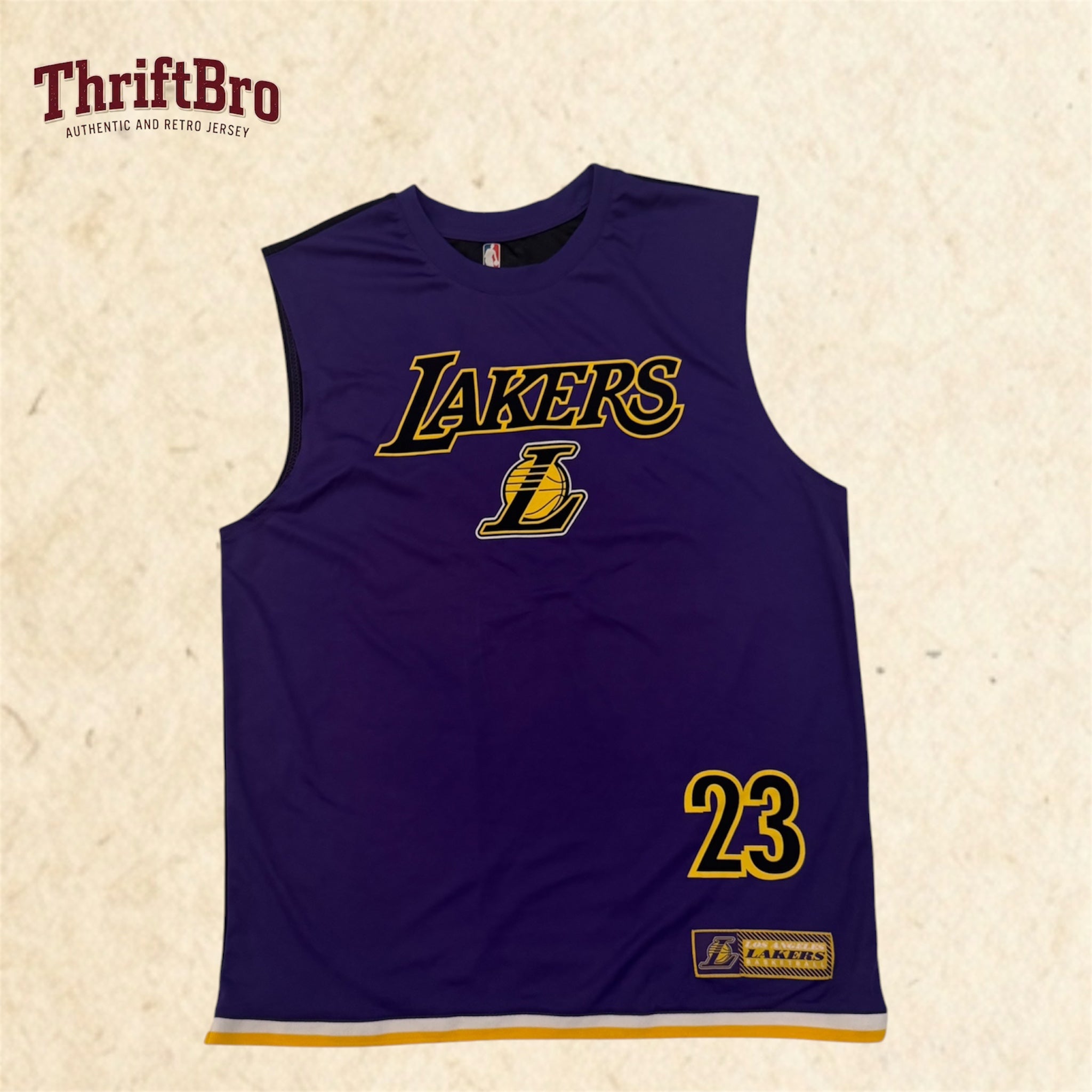 Retro Los Angeles Lakers LeBron James #23 Purple Basketball Jersey – Sleeveless Tank Top