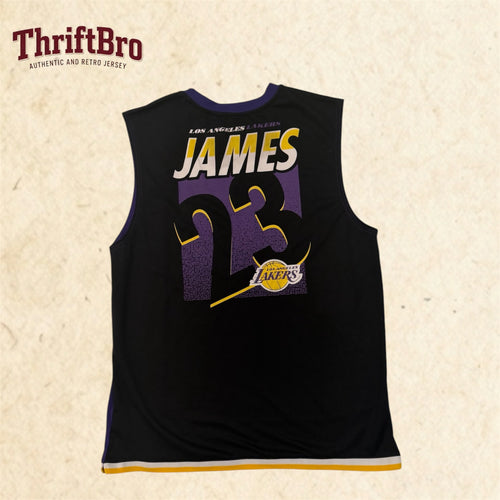 Retro Los Angeles Lakers LeBron James #23 Purple Basketball Jersey – Sleeveless Tank Top